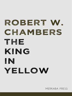 cover image of The King in Yellow